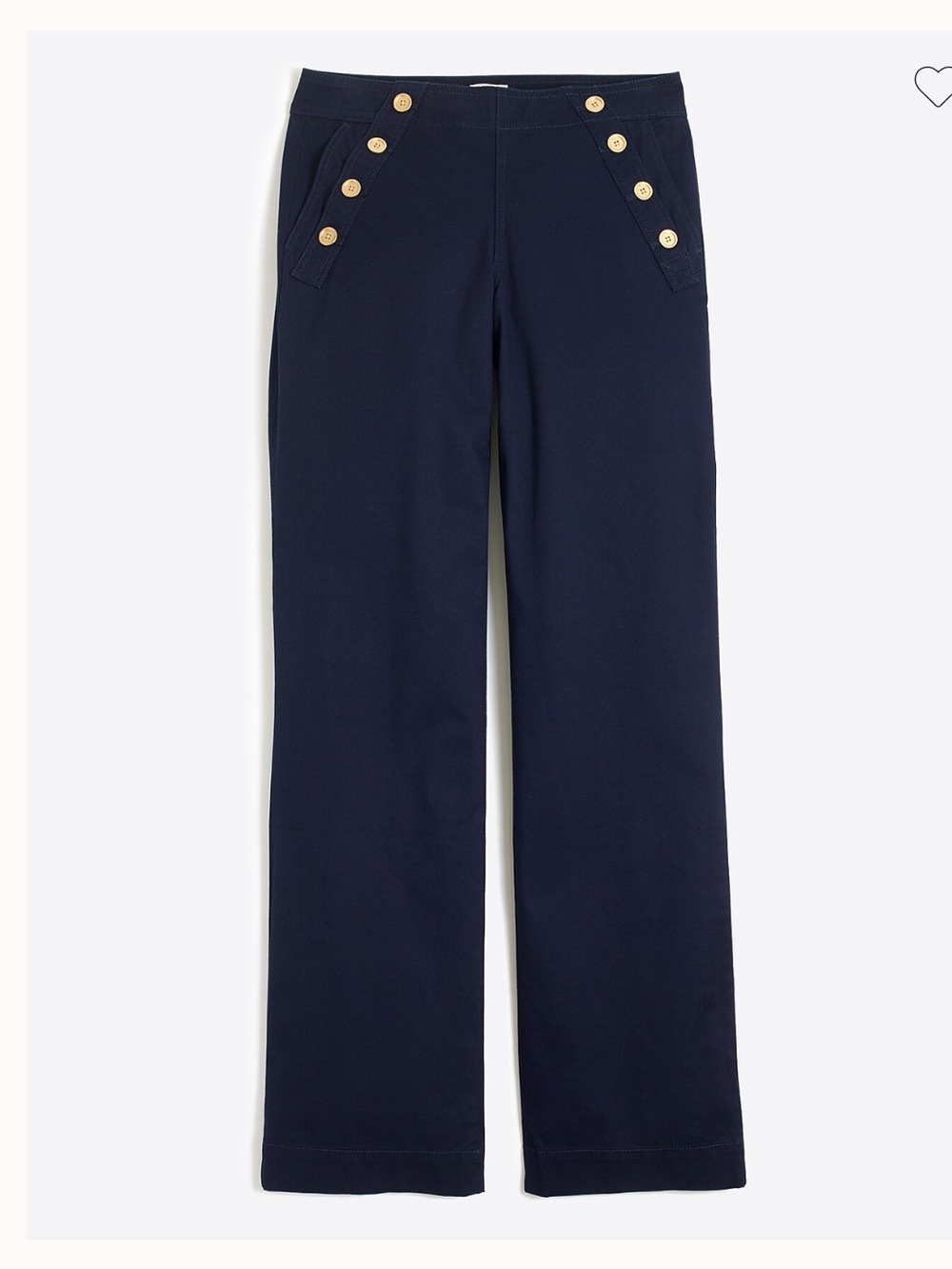 J. Crew Navy Sailor Pants with Gold Buttons- worn a few times- good shape